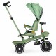 Tricicleta 2 in 1 pentru copii scaun rotativ 360 roti din spuma EVA Ecotoys WQL-066-18 - Verde