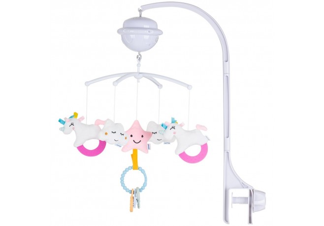 Carusel muzical pentru patut cu proiector Chipolino Unicorn