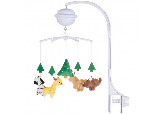 Carusel muzical pentru patut cu proiector Chipolino Jungle
