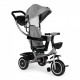 Tricicleta 2 in 1 pentru copii scaun rotativ 360 roti din spuma EVA Ecotoys WQL-066-52 - Gri