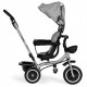 Tricicleta 2 in 1 pentru copii scaun rotativ 360 roti din spuma EVA Ecotoys WQL-066-52 - Gri