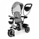 Tricicleta 2 in 1 pentru copii scaun rotativ 360 roti din spuma EVA Ecotoys WQL-066-52 - Gri
