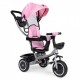 Tricicleta 2 in 1 pentru copii scaun rotativ 360 roti din spuma EVA Ecotoys WQL-066-52 - Roz