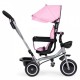 Tricicleta 2 in 1 pentru copii scaun rotativ 360 roti din spuma EVA Ecotoys WQL-066-52 - Roz
