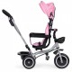 Tricicleta 2 in 1 pentru copii scaun rotativ 360 roti din spuma EVA Ecotoys WQL-066-52 - Roz