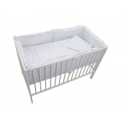 Lenjerie MyKids Little Stars Albastru 4+1 Piese 120x60