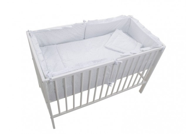 Lenjerie MyKids Little Stars Albastru 4+1 Piese 120x60