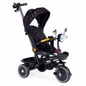 Tricicleta pentru copii scaun rotativ 360 roti din spuma EVA Ecotoys WQL-186 - Negru