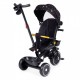 Tricicleta pentru copii scaun rotativ 360 roti din spuma EVA Ecotoys WQL-186 - Negru