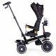 Tricicleta pentru copii scaun rotativ 360 roti din spuma EVA Ecotoys WQL-186 - Negru
