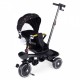 Tricicleta pentru copii scaun rotativ 360 roti din spuma EVA Ecotoys WQL-186 - Negru