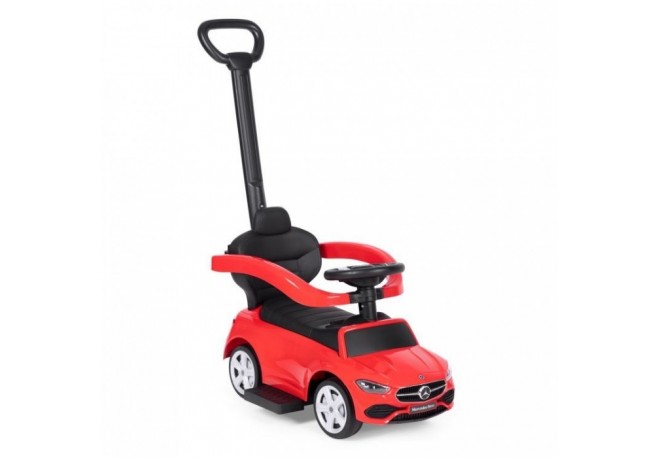 Masinuta de impins cu maner Mercedes C Class Ecotoys 668 - Rosu