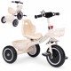 Tricicleta cu pedale pentru copii roti din spuma EVA Ecotoys WQL-1999 - Bej