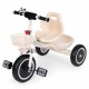 Tricicleta cu pedale pentru copii roti din spuma EVA Ecotoys WQL-1999 - Bej