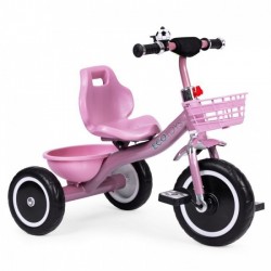 Tricicleta cu pedale pentru copii roti din spuma EVA Ecotoys WQL-1999 - Roz