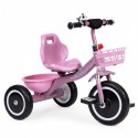 Tricicleta cu pedale pentru copii roti din spuma EVA Ecotoys WQL-1999 - Roz