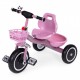 Tricicleta cu pedale pentru copii roti din spuma EVA Ecotoys WQL-1999 - Roz