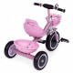 Tricicleta cu pedale pentru copii roti din spuma EVA Ecotoys WQL-1999 - Roz