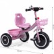 Tricicleta cu pedale pentru copii roti din spuma EVA Ecotoys WQL-1999 - Roz
