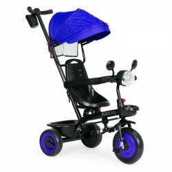 Tricicleta 3 in 1 pentru copii scaun rotativ 360 roti din spuma EVA Ecotoys WQL-066-51 - Albastru