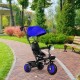 Tricicleta 3 in 1 pentru copii scaun rotativ 360 roti din spuma EVA Ecotoys WQL-066-51 - Albastru