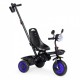 Tricicleta 3 in 1 pentru copii scaun rotativ 360 roti din spuma EVA Ecotoys WQL-066-51 - Albastru