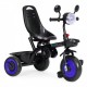 Tricicleta 3 in 1 pentru copii scaun rotativ 360 roti din spuma EVA Ecotoys WQL-066-51 - Albastru