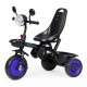 Tricicleta 3 in 1 pentru copii scaun rotativ 360 roti din spuma EVA Ecotoys WQL-066-51 - Albastru