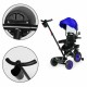 Tricicleta 3 in 1 pentru copii scaun rotativ 360 roti din spuma EVA Ecotoys WQL-066-51 - Albastru