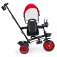 Tricicleta 3 in 1 pentru copii scaun rotativ 360 roti din spuma EVA Ecotoys WQL-066-51 - Rosu