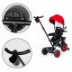 Tricicleta 3 in 1 pentru copii scaun rotativ 360 roti din spuma EVA Ecotoys WQL-066-51 - Rosu