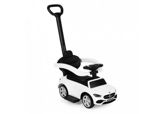 Masinuta de impins cu maner Mercedes C Class Ecotoys 668 - Alb