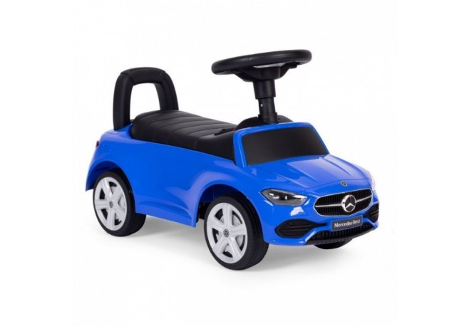 Masinuta de impins cu maner Mercedes C Class Ecotoys 667 - Albastru