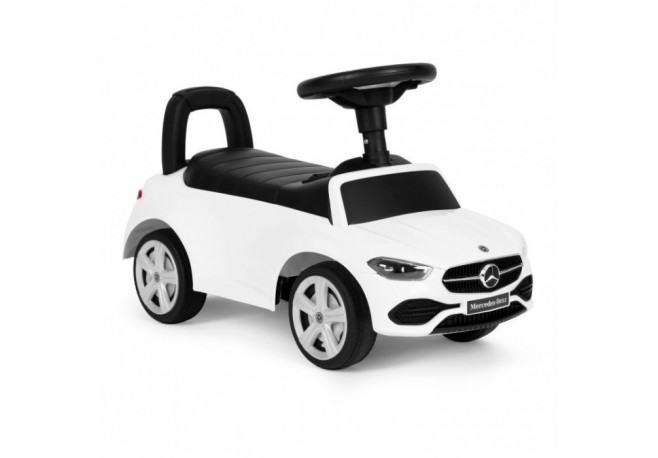 Masinuta de impins cu maner Mercedes C Class Ecotoys 667 - Alb