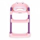 Reductor toaleta cu scara pentru copii Ecotoys PP8001 - Roz