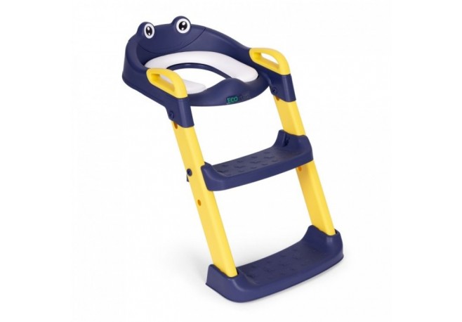 Reductor toaleta cu scara pentru copii Ecotoys PP8001 - Albastru