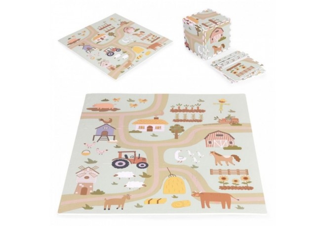 Salteluta de joaca pentru copii 90.5 x 90.5 x 1 cm ECOEVA019 - Ferma