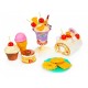 Set tort aniversar cu accesorii 76 de elemente Ecotoys HC429509