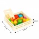 Set de fructe si legume din lemn 17 elemente Ecotoys HC590048
