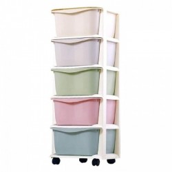 Raft cu 5 compartimente pentru depozitarea diverselor obiecte ModernHome PO10 - Multicolor