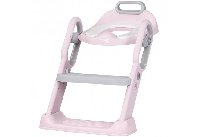 Reductor toaleta cu scara Chipolino Flippy pink