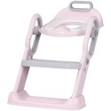 Reductor toaleta cu scara Chipolino Flippy pink