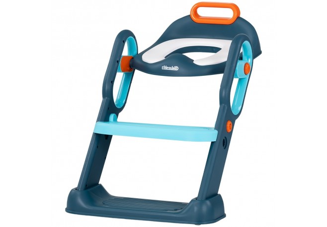 Reductor toaleta cu scara Chipolino Flippy blue