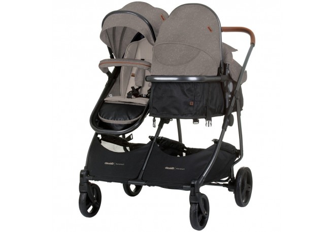 Carucior gemeni Chipolino Duo Smart 3 in 1 tiramisu