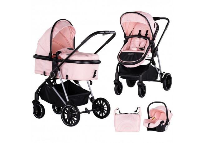 Carucior Chipolino Aura 3 in 1 pink marshmallow