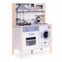 Bucatarie din lemn pentru copii cu accesorii 70 x 30 x 93 cm Ecotoys TL403005