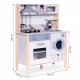 Bucatarie din lemn pentru copii cu accesorii 70 x 30 x 93 cm Ecotoys TL403005