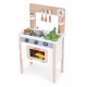 Bucatarie din lemn pentru copii cu accesorii 48 x 26 x 77 cm Ecotoys HM232569