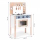 Bucatarie din lemn pentru copii cu accesorii 48 x 26 x 77 cm Ecotoys HM232569