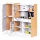 Bucatarie din lemn pentru copii cu accesorii 90.3 x 31 x 90 cm Ecotoys TL053001